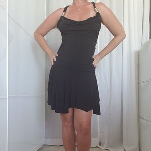 Wet Seal Black asymmetrical mini dress